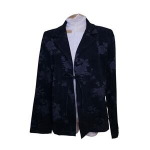 Equestrian Designs Santa Barbara Vintage Jacket Womens XL‎ Tie Front Show Coat